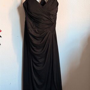 Azazie Strapless Black Gown